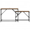 Konsola 2 pcs Stare drewno 100 x 28 x 75 cm