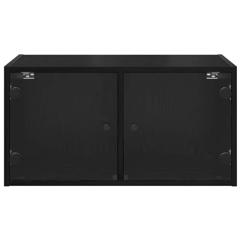 Szafki ścienne 2 pcs Czarny Dąb 68 x 37 x 35 cm
