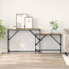Konsola 2 pcs Dąb rzemieślniczy 100 x 28 x 75 cm