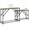 Konsola 2 pcs Dąb rzemieślniczy 100 x 28 x 75 cm