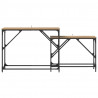 Konsola 2 pcs Dąb rzemieślniczy 100 x 28 x 75 cm