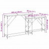 Konsola 2 pcs Dąb rzemieślniczy 100 x 28 x 75 cm