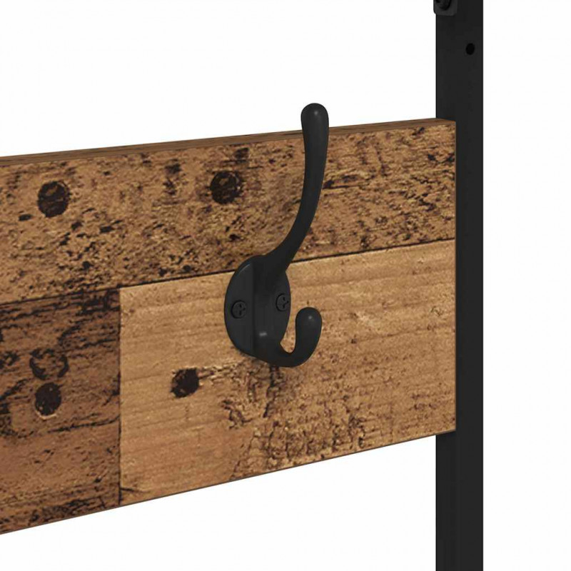 Wieszak na Ubrania z półką Stare drewno 100 x 41 x 184 cm