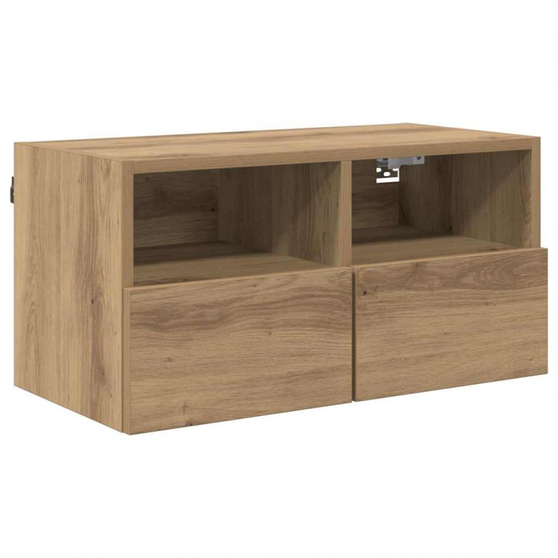 Szafki RTV 2 pcs Dąb rzemieślniczy 60 x 30 x 30 cm