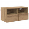 Szafki RTV 2 pcs Dąb rzemieślniczy 60 x 30 x 30 cm