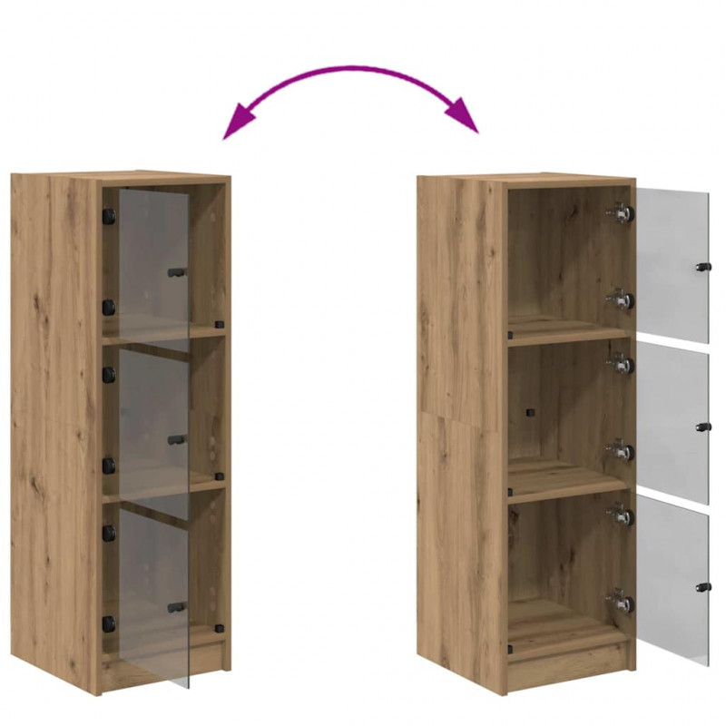 Highboard Dąb rzemieślniczy 35 x 37 x 109 cm
