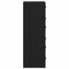 Highboard Czarny Dąb 35 x 37 x 109 cm Materiał drewnopochodny