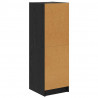 Highboard Czarny Dąb 35 x 37 x 109 cm Materiał drewnopochodny