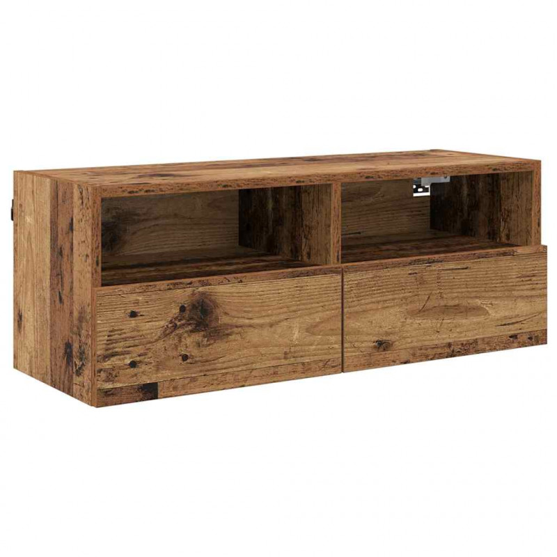 Szafka pod telewizor Stare drewno 80 x 30 x 30 cm