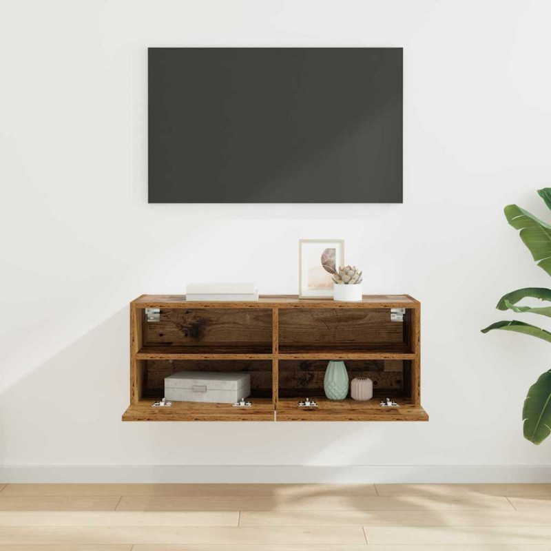 Szafka pod telewizor Stare drewno 80 x 30 x 30 cm