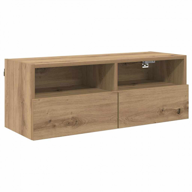 Szafka pod telewizor Dąb rzemieślniczy 80 x 30 x 30 cm