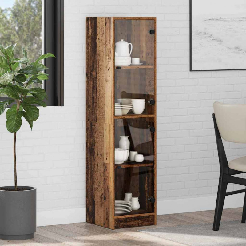 Highboard Stare drewno 35 x 37 x 142 cm Materiał drewnopochodny