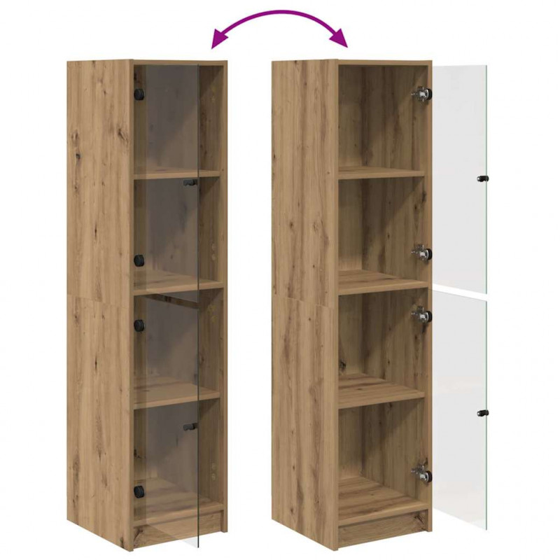 Highboard Dąb rzemieślniczy 35 x 37 x 142 cm