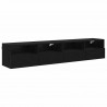 Szafki RTV 2 pcs Czarny Dąb 80 x 30 x 30 cm
