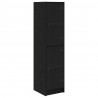 Highboard Czarny Dąb 35 x 37 x 142 cm Materiał drewnopochodny