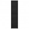Highboard Czarny Dąb 35 x 37 x 142 cm Materiał drewnopochodny