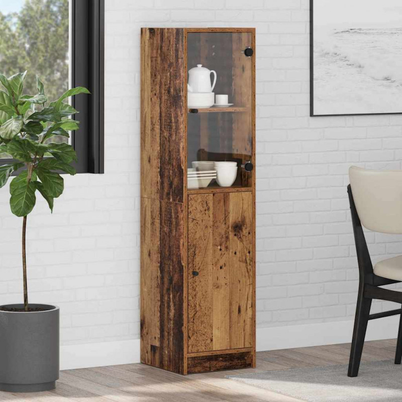 Highboard Stare drewno 35 x 37 x 142 cm Materiał drewnopochodny