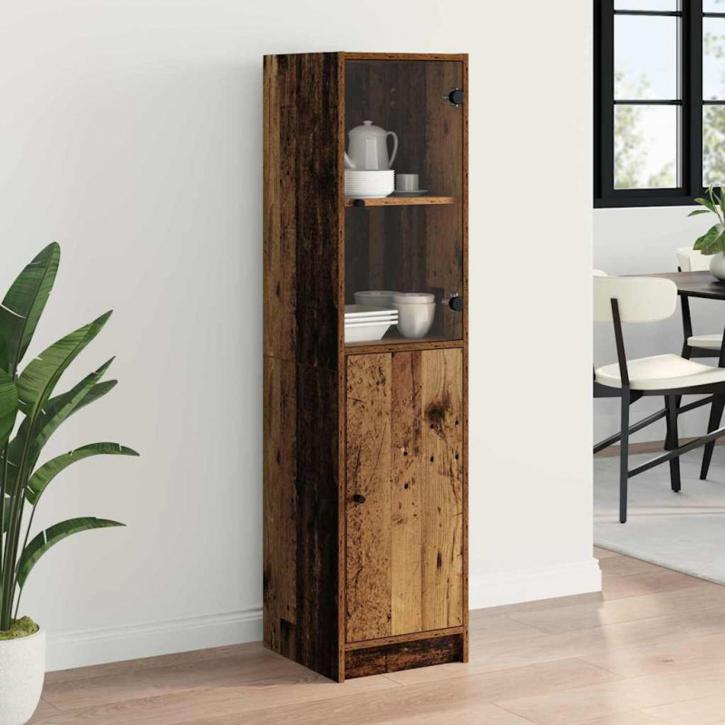 Highboard Stare drewno 35 x 37 x 142 cm Materiał drewnopochodny
