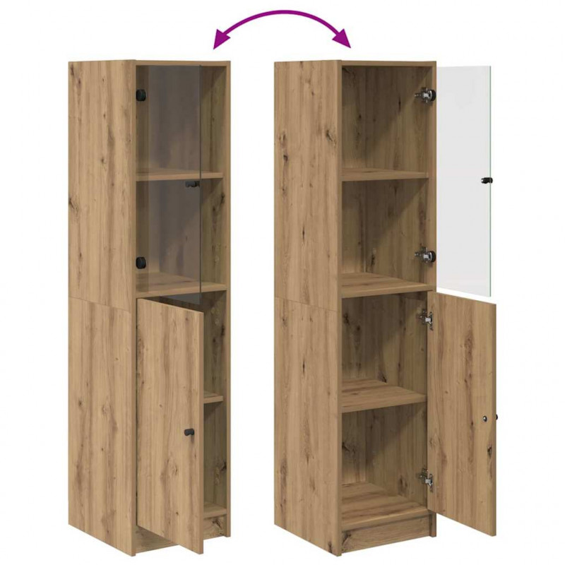 Highboard Dąb rzemieślniczy 35 x 37 x 142 cm