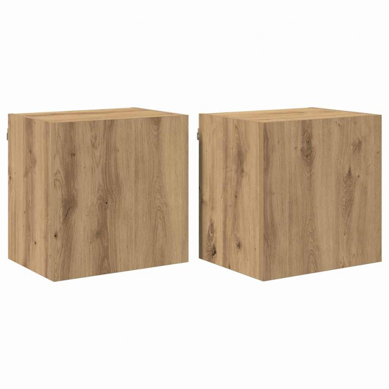 Szafki RTV 2 pcs Dąb rzemieślniczy 40,5x30x40cm
