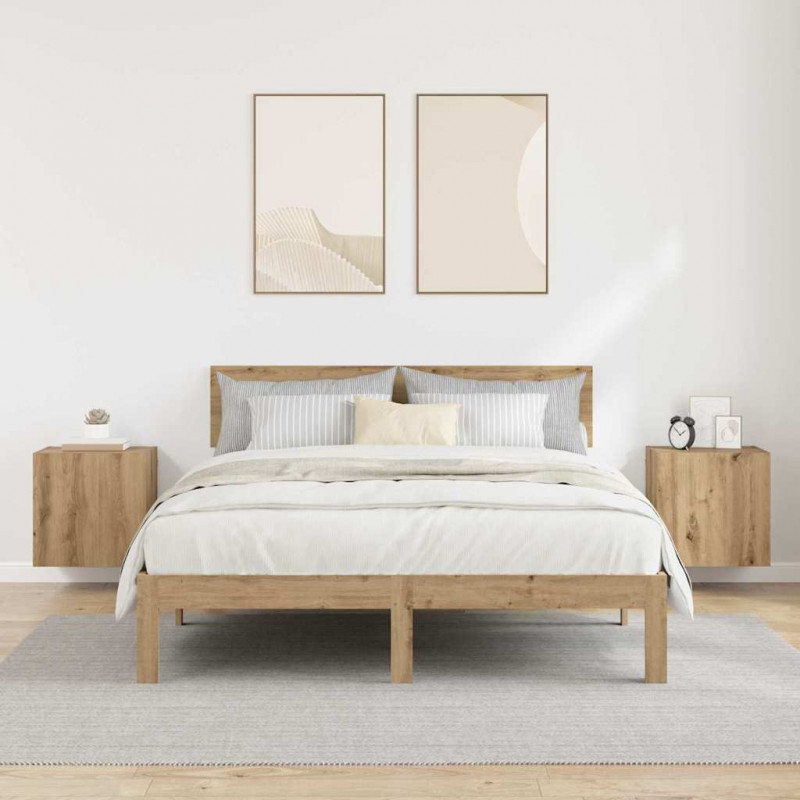 Szafki RTV 2 pcs Dąb rzemieślniczy 40,5x30x40cm