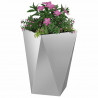 Donica 2 pcs Srebrny 50 x 50 x 75 cm Stal Galwanizowana