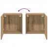 Szafki RTV 2 pcs Dąb rzemieślniczy 40,5x30x40cm
