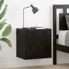 Szafki RTV Montowane na ścianie 2 pcs Czarny Dąb 40,5x30x40cm