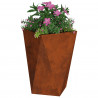 Donica 2 pcs Rdzawy 50 x 50 x 75 cm