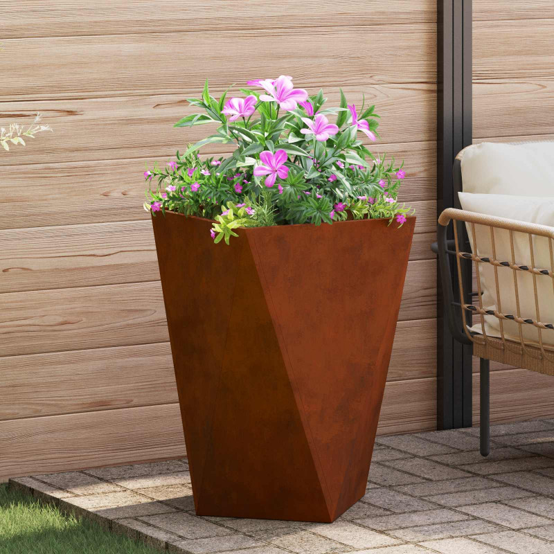 Donica 2 pcs Rdzawy 50 x 50 x 75 cm