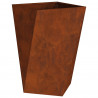 Donica 2 pcs Rdzawy 50 x 50 x 75 cm
