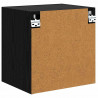 Szafki RTV Montowane na ścianie 2 pcs Czarny Dąb 40,5x30x40cm