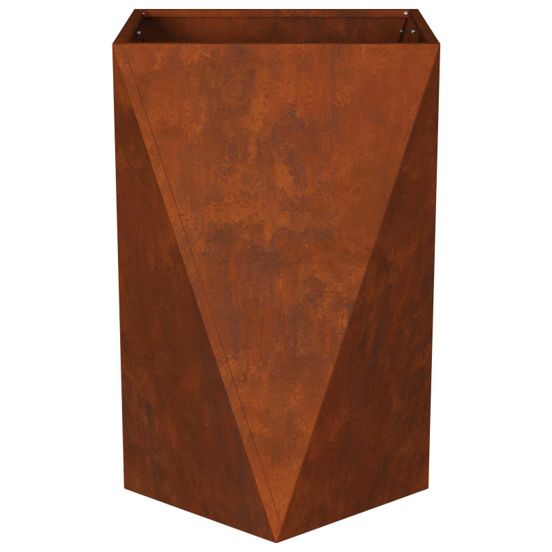 Donica 2 pcs Rdzawy 50 x 50 x 75 cm