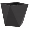 Donica 2 pcs Czarny 30 x 30 x 30 cm Stal