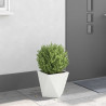 Donica Biały 30 x 30 x 30 cm Stal