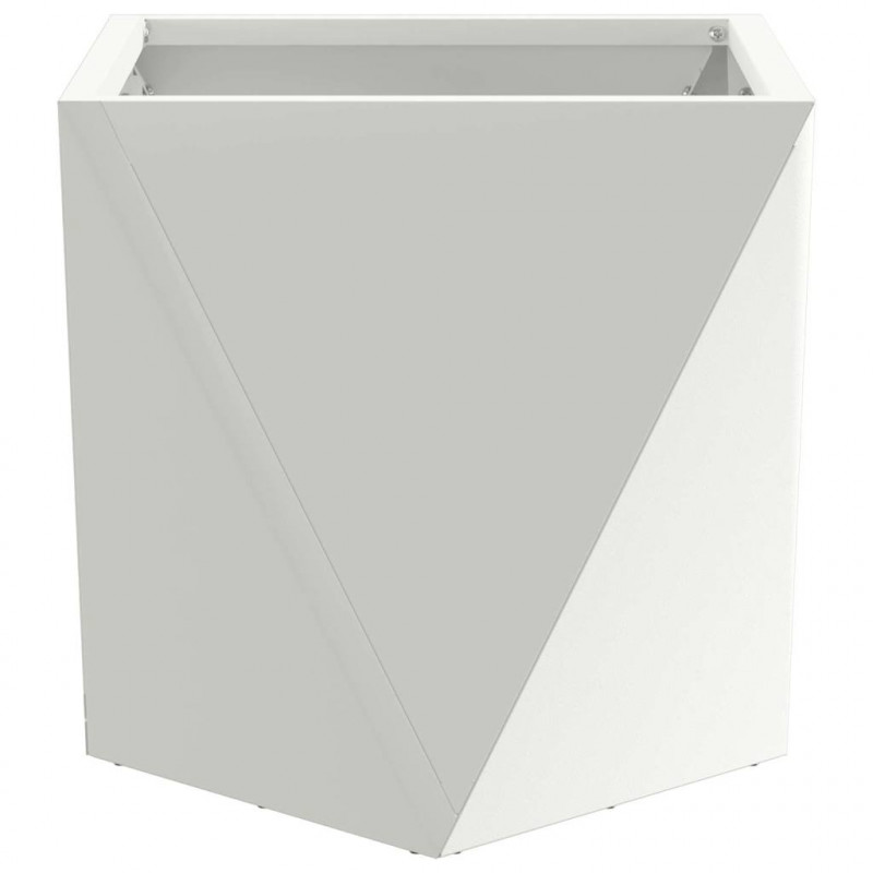 Donica Biały 30 x 30 x 30 cm Stal