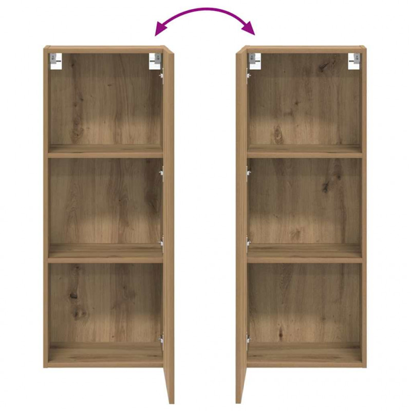 Szafka pod telewizor Dąb rzemieślniczy 40,5 x 30 x 102 cm