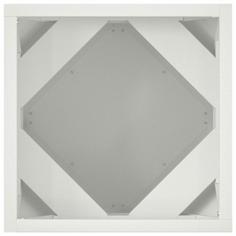 Donica 2 pcs Biały 30 x 30 x 30 cm Stal