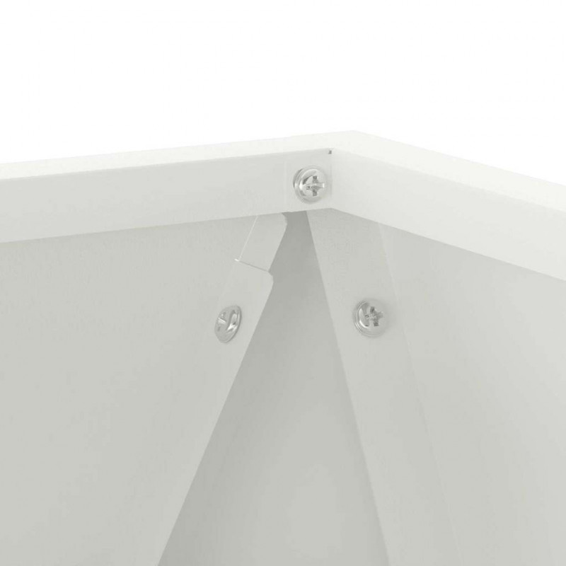 Donica 2 pcs Biały 30 x 30 x 30 cm Stal