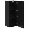 Szafka pod telewizor Czarny Dąb 40,5 x 30 x 102 cm