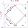 Donica Antracyt 30 x 30 x 30 cm Stal
