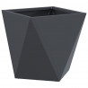 Donica 2 pcs Antracyt 30 x 30 x 30 cm Stal