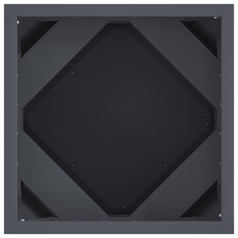 Donica 2 pcs Antracyt 30 x 30 x 30 cm Stal