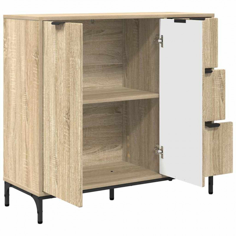Bufet Dąb Sonoma 89,5 x 33 x 82 cm Materiał drewnopochodny