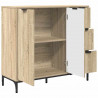 Bufet Dąb Sonoma 89,5 x 33 x 82 cm Materiał drewnopochodny