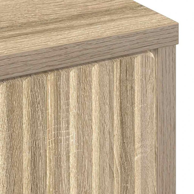 Bufet Dąb Sonoma 89,5 x 33 x 82 cm Materiał drewnopochodny