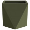 Donica 2 pcs Zielony oliwkowy 30 x 30 x 30 cm Stal
