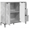 Bufet Betonowy szary 89,5 x 33 x 82 cm Materiał drewnopochodny