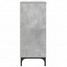 Bufet Betonowy szary 89,5 x 33 x 82 cm Materiał drewnopochodny