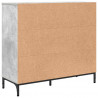Bufet Betonowy szary 89,5 x 33 x 82 cm Materiał drewnopochodny
